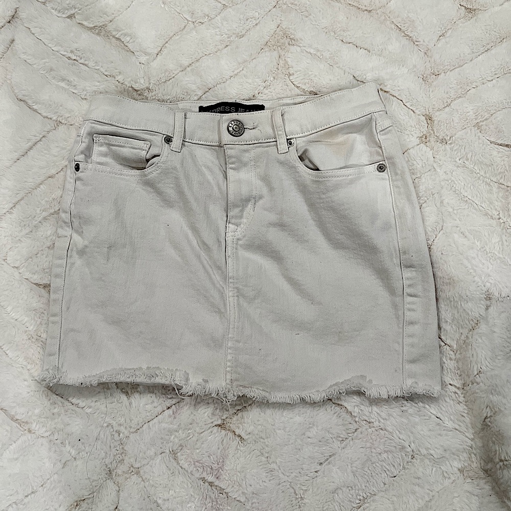 Mini jean skirt